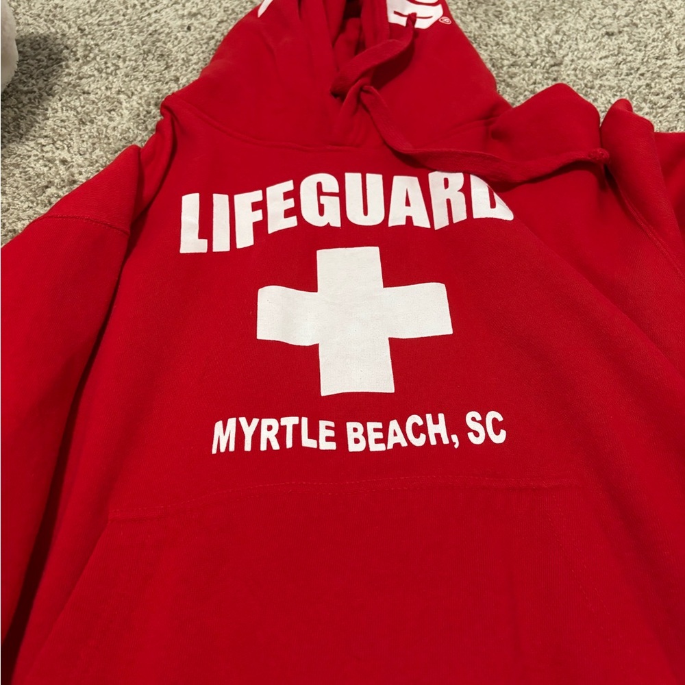 Red Lifeguard Hoodie
